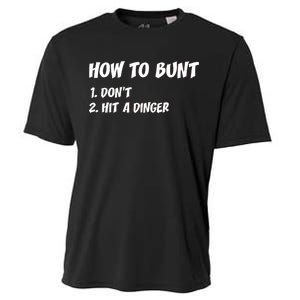 How To Bunt Don't Hit A Dinger Cooling Performance Crew T-Shirt