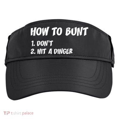 How To Bunt Don't Hit A Dinger Adult Drive Performance Visor