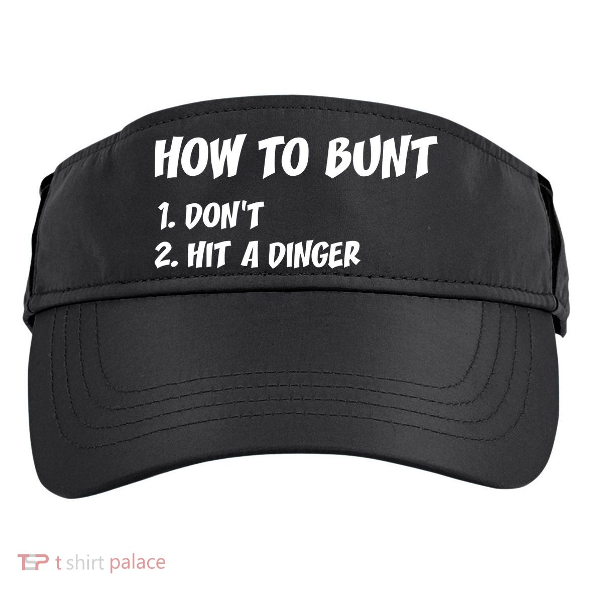 How To Bunt Don't Hit A Dinger Adult Drive Performance Visor