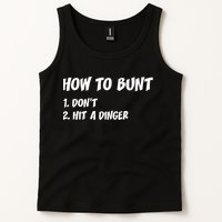 How To Bunt Don't Hit A Dinger Tank Top
