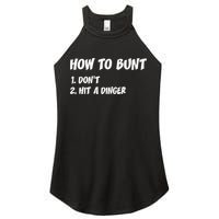 How To Bunt Don't Hit A Dinger Women's Perfect Tri Rocker Tank