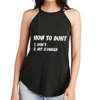 How To Bunt Don't Hit A Dinger Women's Perfect Tri Rocker Tank
