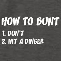 How To Bunt Don't Hit A Dinger Vector Backpack