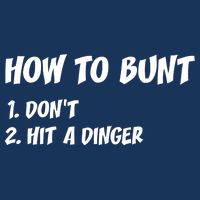 How To Bunt Don't Hit A Dinger Infant Baby Jersey Bodysuit