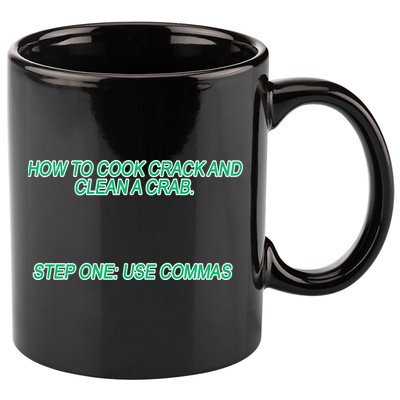 How To Cook Crack And Clean A Crab Use Commas 11oz C Handle Ceramic Mug