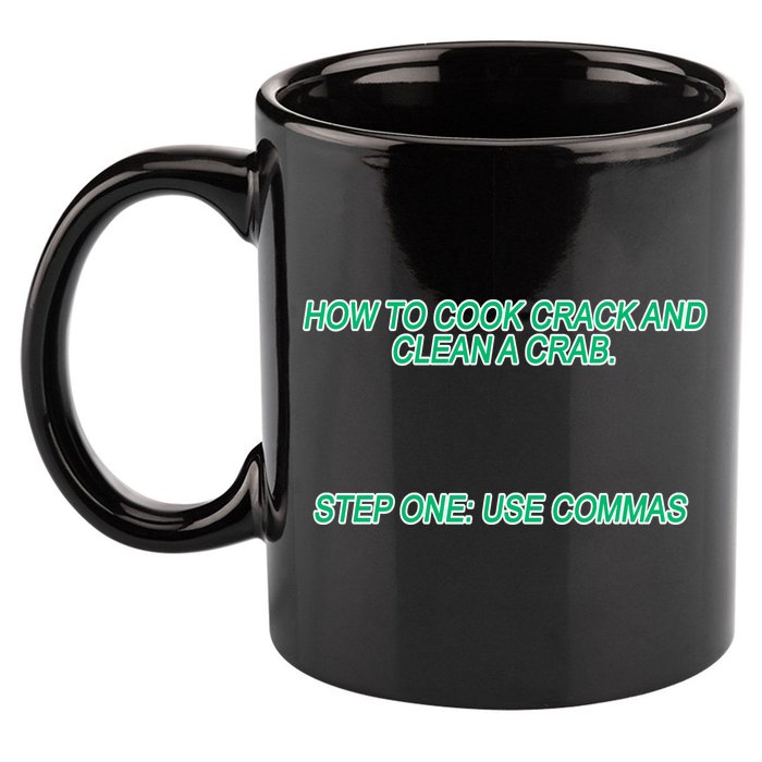How To Cook Crack And Clean A Crab Use Commas 11oz C Handle Ceramic Mug