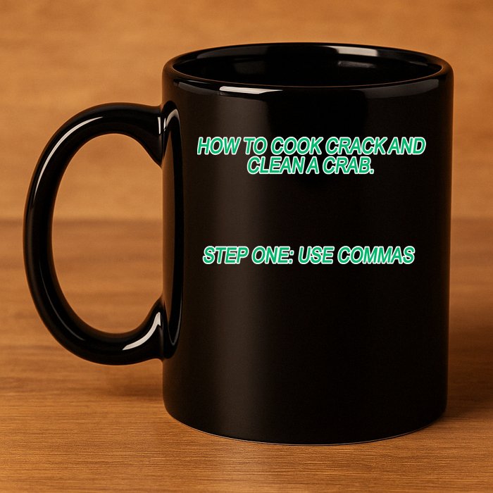 How To Cook Crack And Clean A Crab Use Commas 11oz C Handle Ceramic Mug