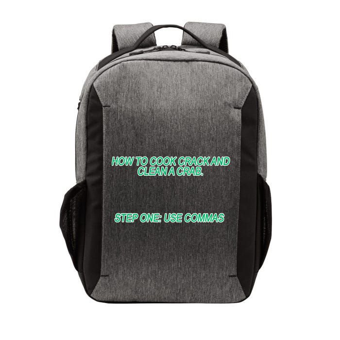 How To Cook Crack And Clean A Crab Use Commas Vector Backpack