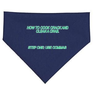 How To Cook Crack And Clean A Crab Use Commas USA-Made Doggie Bandana