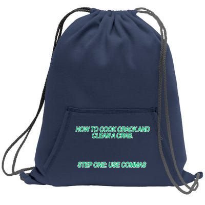 How To Cook Crack And Clean A Crab Use Commas Sweatshirt Cinch Pack Bag