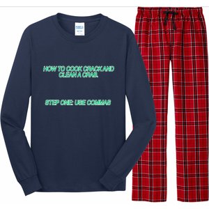 How To Cook Crack And Clean A Crab Use Commas Long Sleeve Pajama Set