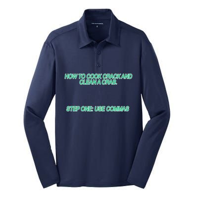 How To Cook Crack And Clean A Crab Use Commas Silk Touch Performance Long Sleeve Polo