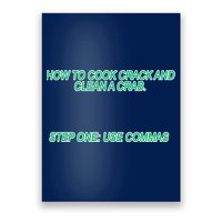 How To Cook Crack And Clean A Crab Use Commas Poster