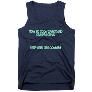 How To Cook Crack And Clean A Crab Use Commas Tank Top