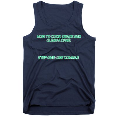How To Cook Crack And Clean A Crab Use Commas Tank Top