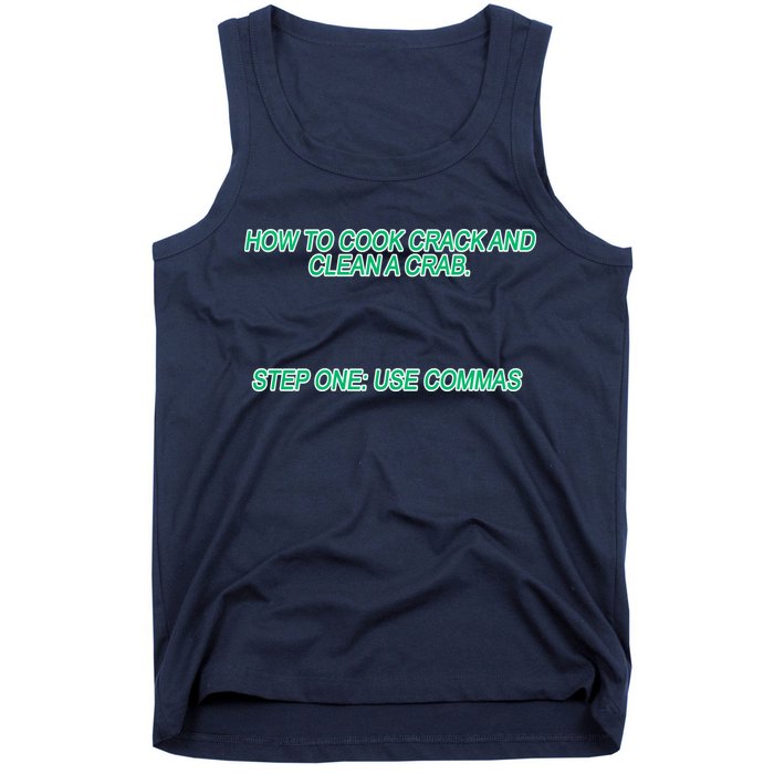 How To Cook Crack And Clean A Crab Use Commas Tank Top