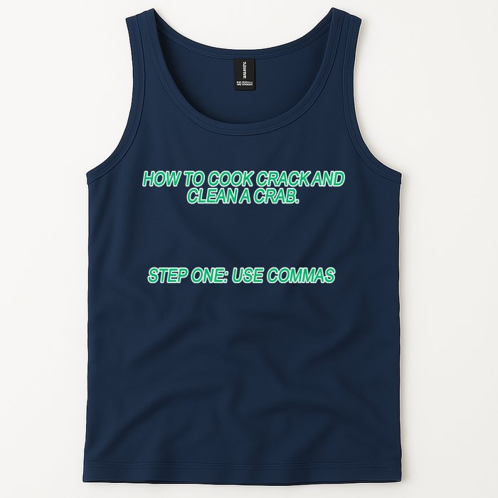 How To Cook Crack And Clean A Crab Use Commas Tank Top