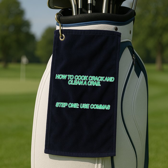 How To Cook Crack And Clean A Crab Use Commas Golf Towel