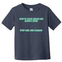 How To Cook Crack And Clean A Crab Use Commas Toddler T-Shirt