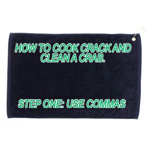 How To Cook Crack And Clean A Crab Use Commas Grommeted Golf Towel