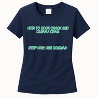 How To Cook Crack And Clean A Crab Use Commas Womens T-Shirt