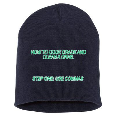 How To Cook Crack And Clean A Crab Use Commas Short Acrylic Beanie