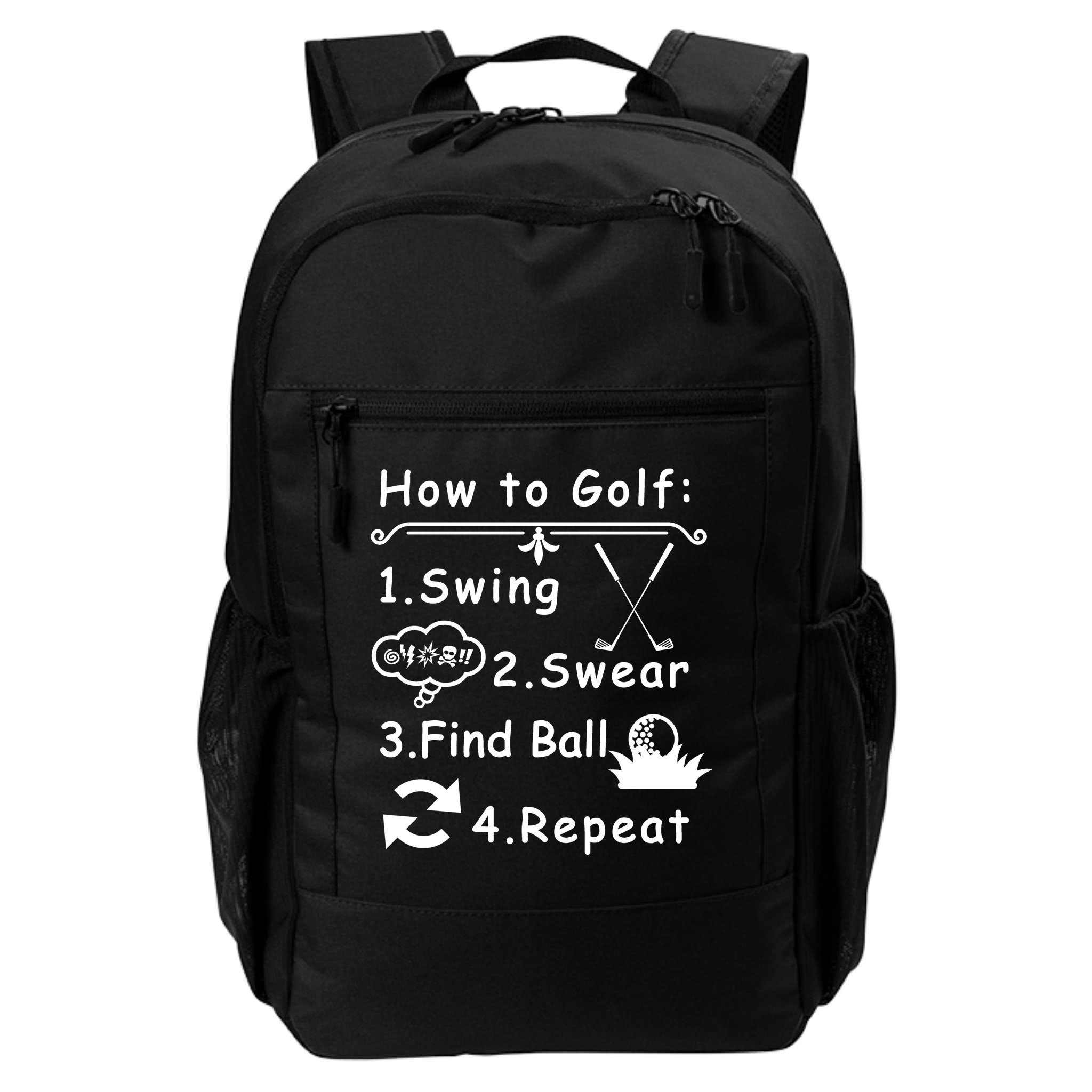 How To Golf Funny Backpack