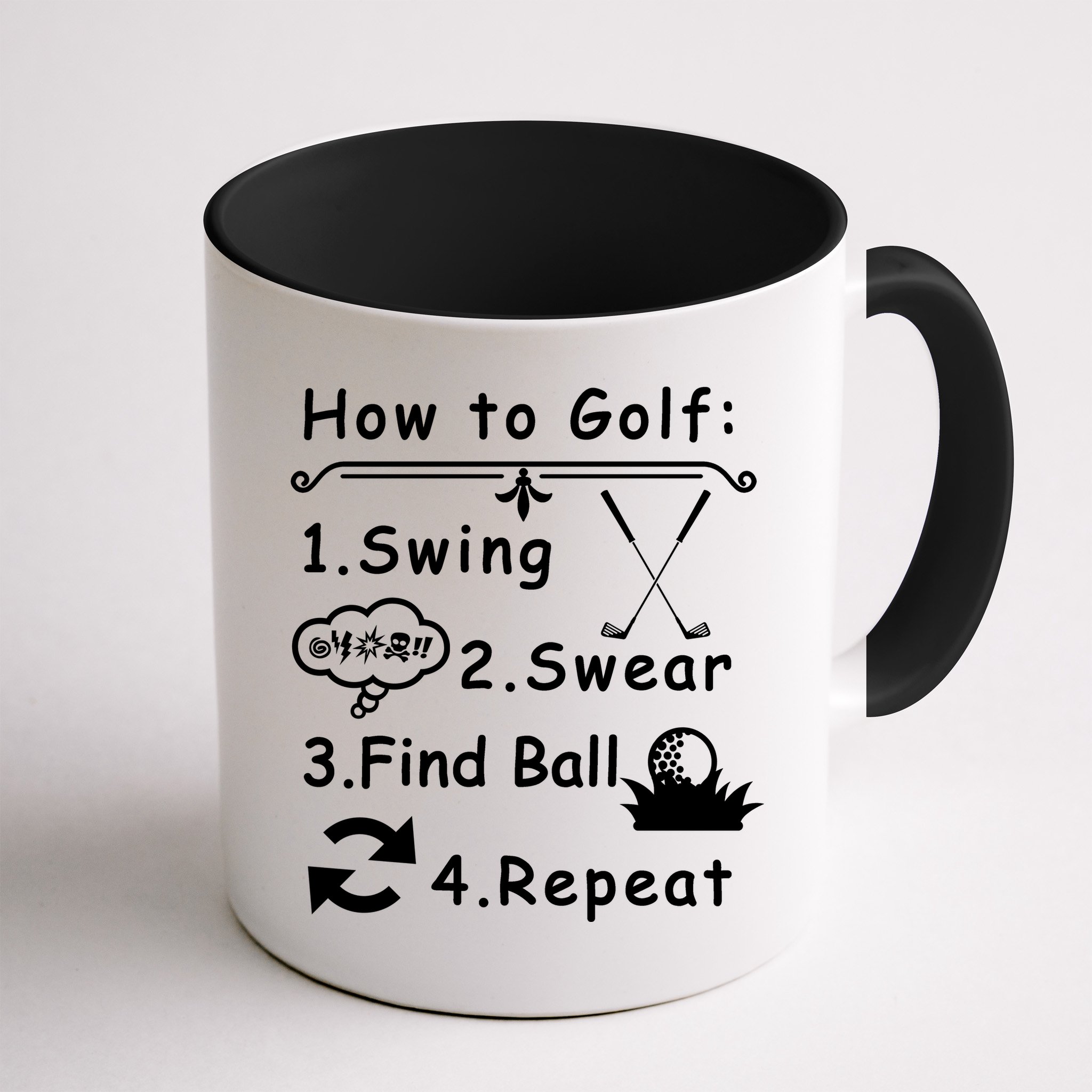 How To Golf Funny Mug