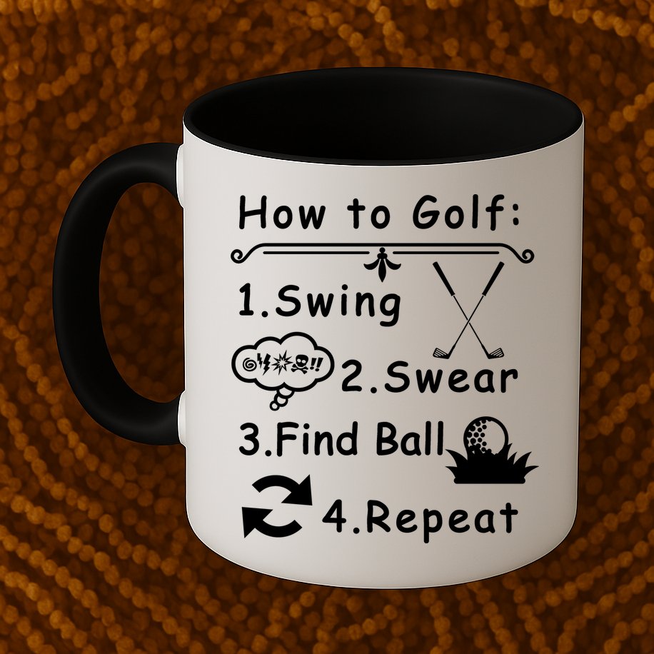 How To Golf Funny Mug
