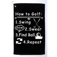 How To Golf Funny Golf Towel