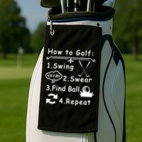 How To Golf Funny Golf Towel