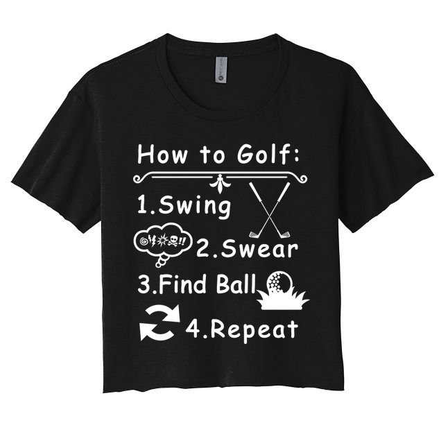 How To Golf Funny Crop Top