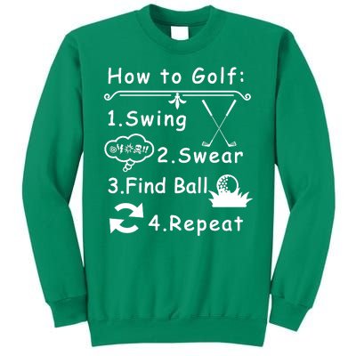 How To Golf Funny Sweatshirt