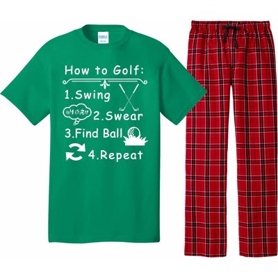 How To Golf Funny Pajama Set