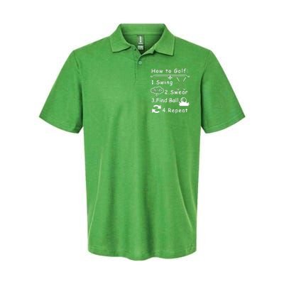 How To Golf Funny Softstyle Adult Sport Polo