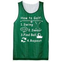 How To Golf Funny Mesh Reversible Basketball Jersey Tank