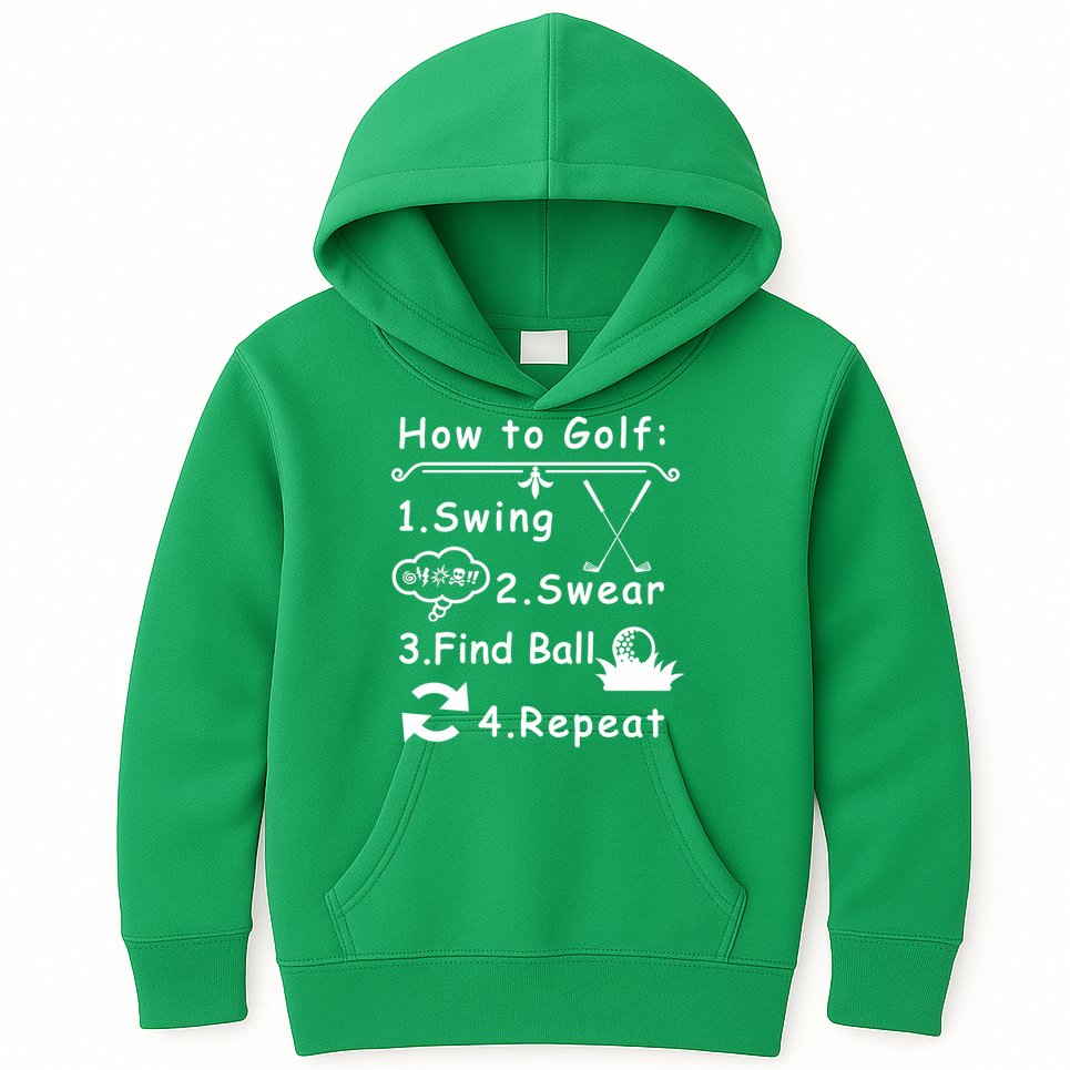 How To Golf Funny Kids Hoodie