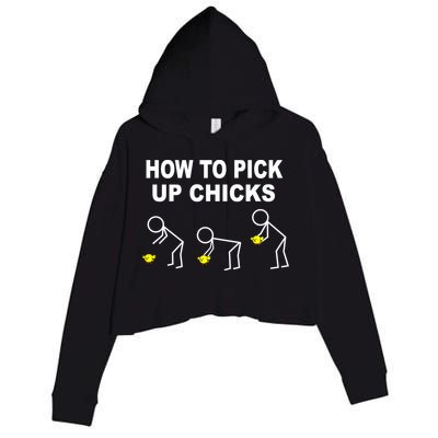 How To Pick Up Chicks Crop Fleece Hoodie