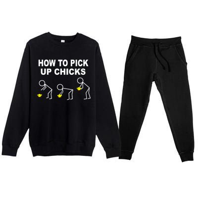 How To Pick Up Chicks Premium Crewneck Sweatsuit Set