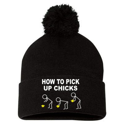 How To Pick Up Chicks Pom Pom 12in Knit Beanie