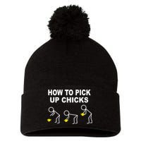 How To Pick Up Chicks Pom Pom 12in Knit Beanie