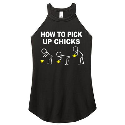 How To Pick Up Chicks Women's Perfect Tri Rocker Tank
