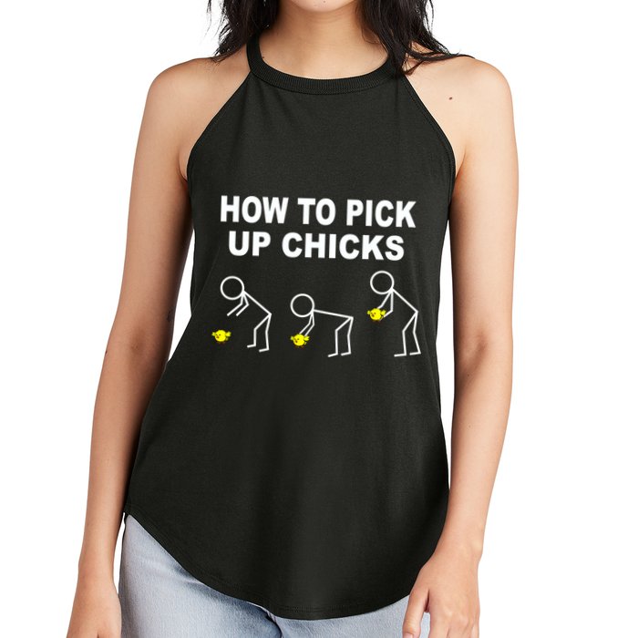 How To Pick Up Chicks Women's Perfect Tri Rocker Tank
