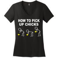 How To Pick Up Chicks Women's V-Neck T-Shirt