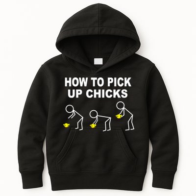 How To Pick Up Chicks Kids Hoodie