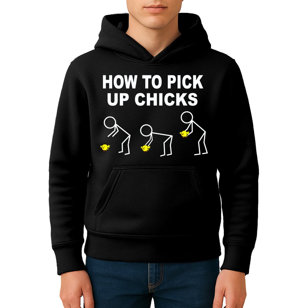 How To Pick Up Chicks Kids Hoodie