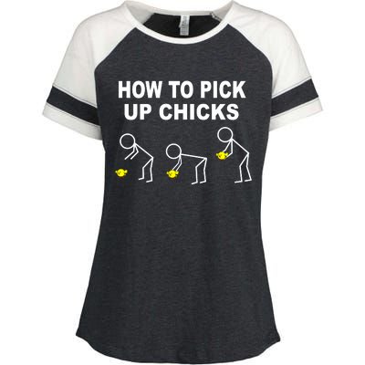 How To Pick Up Chicks Enza Ladies Jersey Colorblock Tee