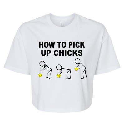 How To Pick Up Chicks Bella+Canvas Jersey Crop Tee