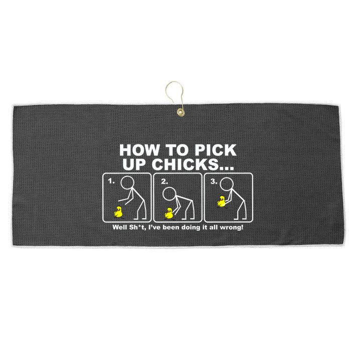 How To Pick Up Doing It Wrong Large Microfiber Waffle Golf Towel