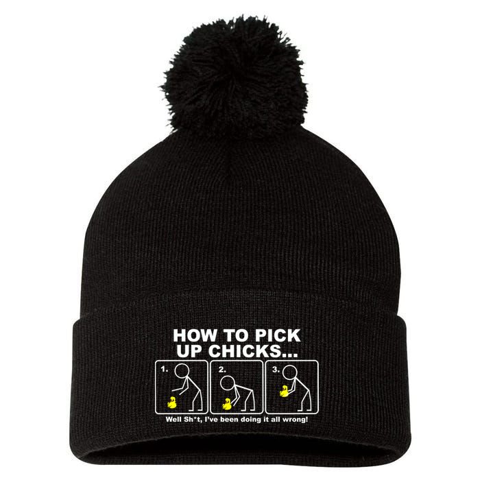 How To Pick Up Doing It Wrong Pom Pom 12in Knit Beanie